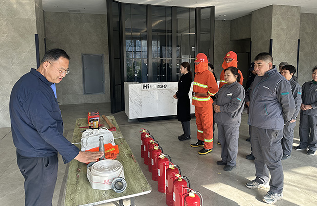 青岛科信消防为即墨区海信创智岛提供消防演练及知识培训